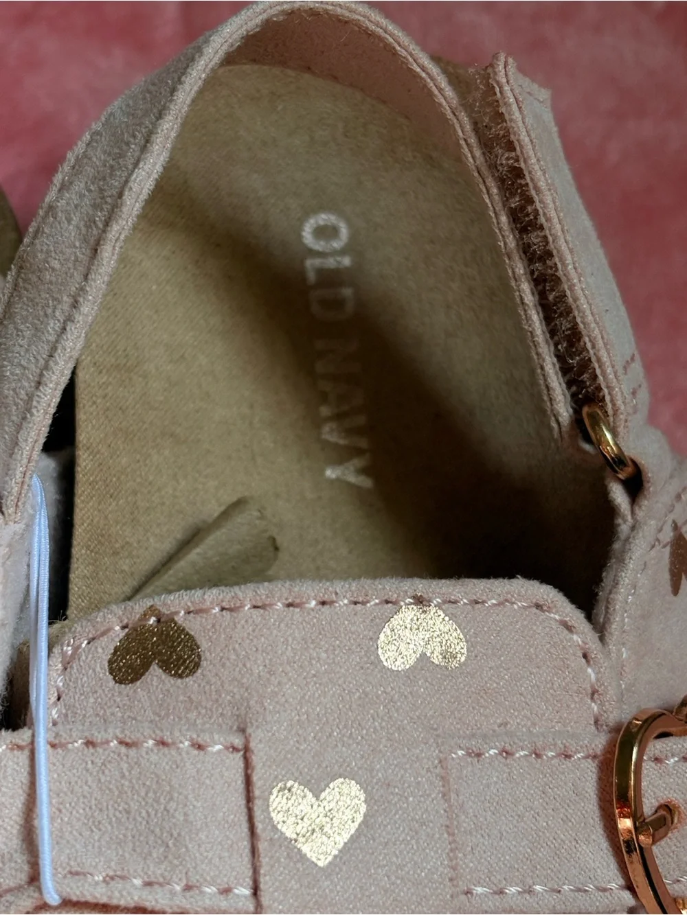 Old Navy Toddler Girl Pink Faux-Suede Heart Clogs - NWT  SIZE 9)